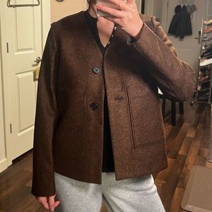 DEEP DISCOUNT! COS light wool boxy jacket